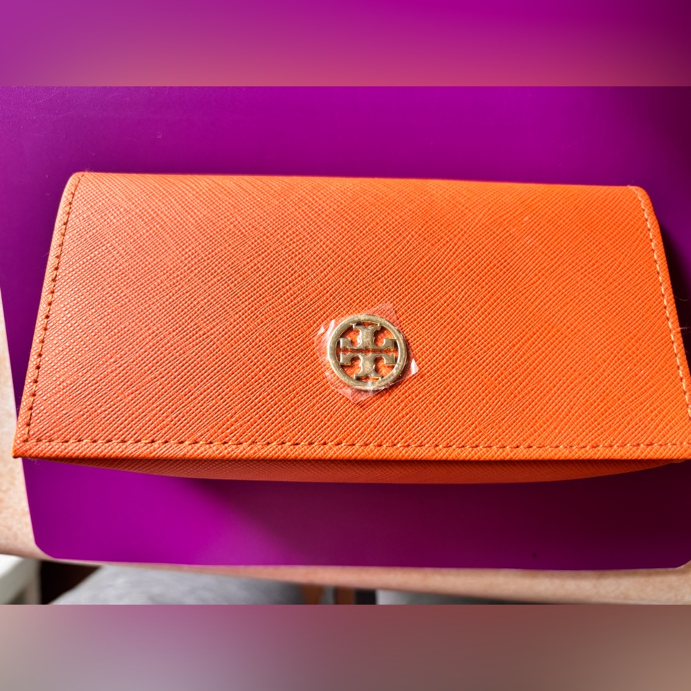 Tory Burch Case for Eyeglasses Glasses Sunglasses Orange
